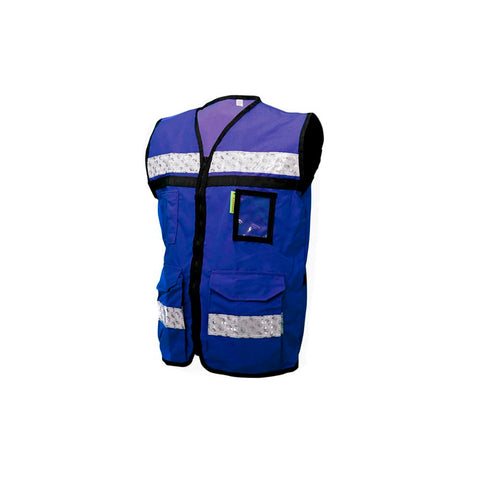 Jyrsa Chaleco azul rey cerrado c/reflejante talla M SR2050AZCR